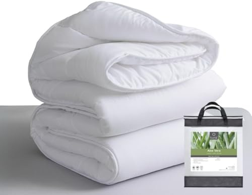 Tural - Edredón Nórdico 180x220 cm con Tratamiento Aloe Vera, Relleno Nórdico de Fibra 300gr/m, Suave, Transpirable, Certificado Oeko-Tex (Blanco, Cama 105)
