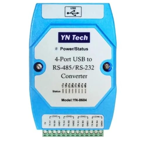 BUTPDYPEP Cable Adaptador de Puerto Serial COM RS485 RS232 con convertidor USB a RS-485/RS-232 Independiente de 4 Puertos