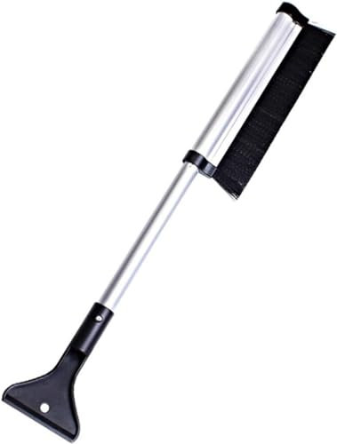 Ice Scraper, Car Aluminum Alloy Telescopic Snow Brush Ice Shovel Snow Removal Deicing Multifunction Shovel Car Winter Sulies