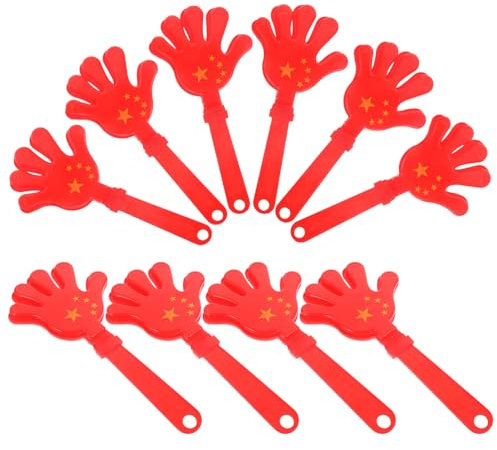 COLLBATH 10stücke Teiliges Kunststoff Klappergeräuschmacher Für Party Deko Und Gastgeschenke Laute Lärmmacher Mit Einfachem Griff Für Sportevents Karneval Und Festlichkeiten