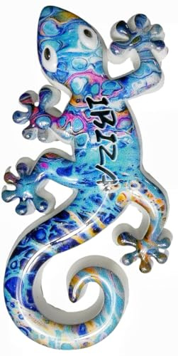 Calamita da frigorifero in stile geco Ibiza Spagna, souvenir turistico, magnete decorativo per frigorifero, collezione artigianale