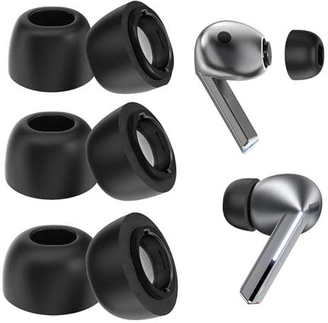 Aiivioll 6 Pieces Memory Foam Earplugs For Galaxy Buds4 pro/3 Pro, S/M/L