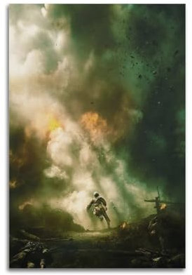 UHMVVT Hacksaw Ridge Movie Poster2 Poster Decorative Painting Canvas Wall Posters And Art Picture Print Modern Family Bedroom Decor Posters 12x18inch(30x45cm)