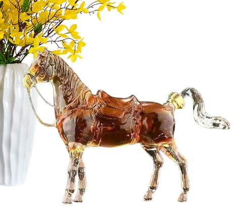 ensemble à whisky - 1 pièce | Carafe pour chevaux | Carafe à whisky Globe pour boisson, maison, bar, fête, décoration, cuisine, salle à manger, chambre, club, protection, élégance, dîners ou oc