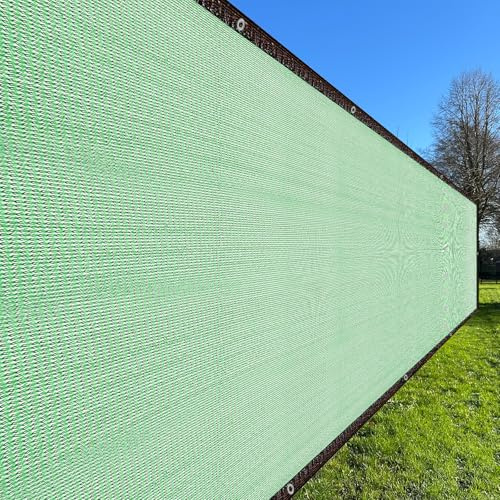 QUARKZMAN Pantalla De Privacidad para Cerca 10 Pies X 10 Pies (9 Pies Cuadrados) Malla De Sombra Cubierta De Malla para Cerca Cubierta De Red De Sombra para Terraza Porche Trasero Verde