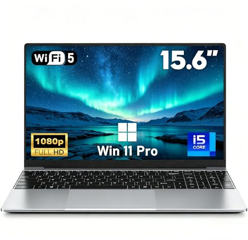 FUNYET Ordenador Portátil i5-7Y54 Procesador 2 Cores hasta 3,2GHz 15.6 Pulgadas Gaming Laptop 16GB RAM 512GB SSD IPS 1920×1080 Win11 Pro Portatil, WiFi5, BT5.0, USB3.0, Type-C y Teclado Retroiluminado