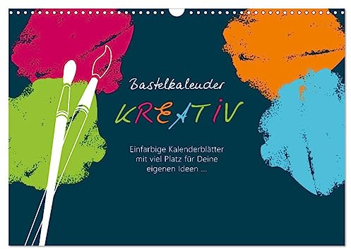 Bastelkalender KREATIV (Wandkalender 2026 DIN A3 quer), CALVENDO Monatskalender