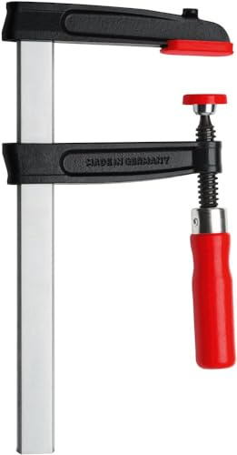BESSEY Temperguss-Schraubzwinge TGRC80S17 | 800 mm Spannweite | Solide Schraubzwinge mit Tempergussbügel für präzises und zuverlässiges Spannen bei täglichen Arbeiten