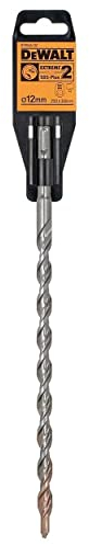 Dewalt SDS-Plus Hammerbohrer/Schlagbohrer EXTREME 2 (12x300x250 mm, für den Dauereinsatz in härtestem Beton, Mauerwerk, Natur- und Kusntstein) DT9555-QZ
