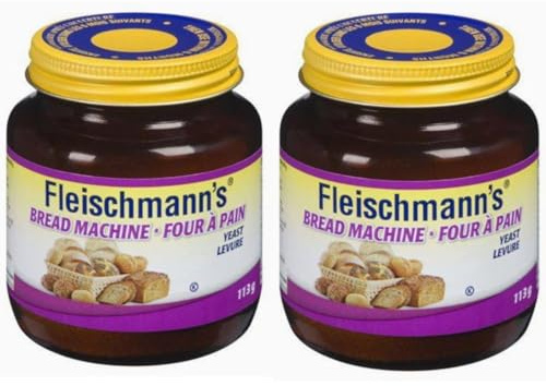 Fleischmann's Bread Machine Yeast, Also Ideal for All Rapid Rise Recipes, Equals 16 Envelopes, 4 oz Jar (Pack of 2) by ACH FOOD COMPANIES INC