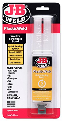 PlasticWeld Quick Setting Epoxy Syringe, 25-ml -50132