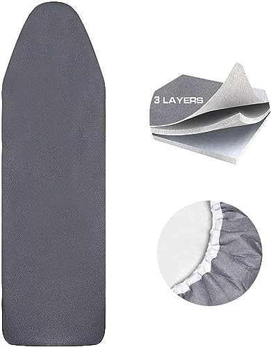 Copri Asse Ferro da Stiro Compatibile con Foppapedretti Gimi Rayen Polti Vileda Colombo e altre marche di 115-130 x 33-46cm asse da Stiro,Regolabile Copriasse da Stiro Elastici Copri Asse da Stiro