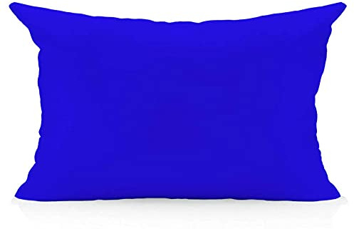 Cojines Para Sofa Fundas De Cojín Funda Cojines Cubierta De Almohada De 30X50Cm Color De Almohadas Impresas De Color Sólido Cubierta De Almohada De Tiro Decorativo Para Sofá Dormitorio-30X50Cm_Azul-2