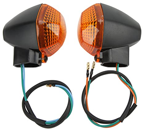 KIMISS Intermitentes de Motocicleta, 2 Piezas para Suzuki DL 1000 650 VStrom Motocicleta Luces de Señal de Giro Delanteras y Traseras Lámpara Indicadora (Marron oscuro)