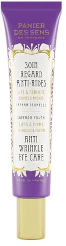 Panier des Sens – Faltencreme Augenpartie von Frauen – 15ml | Hyaluronsäure + Safran-Extrakt – Hautstraffung – Gesichtspflege – Made in France – 97 % Natürliche Inhaltsstoffe