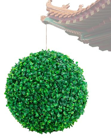 ATYUJKB Simulierter Dekorativer Grasball, Buchsbaumkugel Künstlich, Grasbälle Gras Pflanzenkugel, Künstlicher Pflanzenball, Hängende Formschnittbälle Gras Topiary Kugel