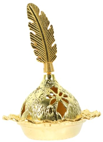 MAGICLULU 5st Aroma Räuchergefäß Dekoration Vintage Wohnkultur Schreibtischdekoration Schreibtischablage Weihrauchkegelbrenner Tischdekorationen Halter Voodoo Büro Mittlerer Osten Legierung