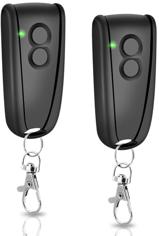 Wvoillty 433,92MHz Fernbedienung Garagentoröffner, 2 Kanäle Handsender für Ecostar Handsender RSC2, RSE2, für Garagentor Liftronic 500, 700, 800 (2 Stücke)
