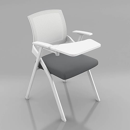 Ergonomischer Konferenzstuhl mit Rechtshänder-Tablet, atmungsaktives Netzgewebe und gepolsterter Sitz, ideal für Zuhause, Büro, Schule, Klassenzimmer, Training, Arbeitszimmer, Schreibtischstuhl für