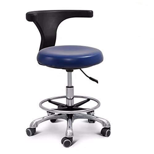 Zahnarztstuhl Medizinischer Hocker 360° Drehung Armlehne PU Leder Sattelhocker Höhenverstellbar Salon Stuhl