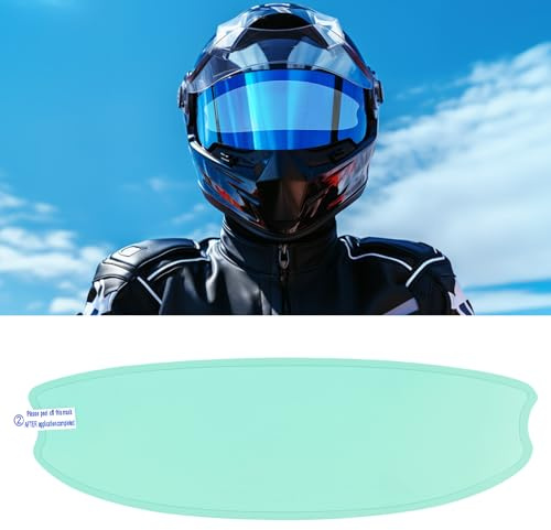 Film Anti-Brouillard et Anti-Pluie pour Motocyclette, Insert de visière de Casque Universel, imperméable à l'eau, résistant à la Brume et à la Claire (Anti Fog A)