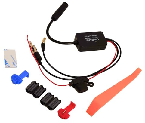 Splitter Amplificateur Antenne DAB Pour Autoradio, Compatible SMB à DIN Pour Sony, Pioneer, JVC, Kenwood, Alpine - Adaptateur Antenne Radio Numérique DAB+ Plus Pour Voiture