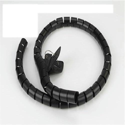 1 pièce de Gaine de câble Noire en Spirale pour Organisateur de Fils, 10 mm x 10 m