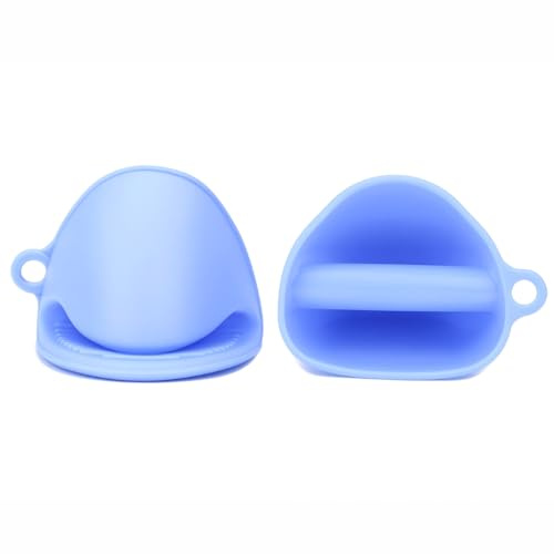 PARENCE.- Set di 2 guanti da cucina in silicone antiscivolo - pratici mini guanti per forni, padelle, teglie e utensili - accessori da cucina colorati - 2 pezzi