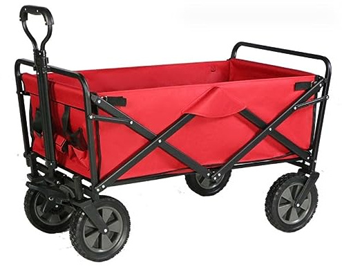 HYKJCSS Chariot à roulettes Chariot Pliant Extérieur De Chariot Utilitaire De Camping De Chariot Résistant avec Le Camion De Famille De Roues pour Faire des Emplettes Chariot Plage Transport(C)