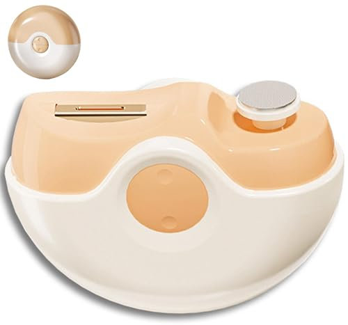 Lalandska Coupe Ongles Électrique 3 En 1 - Coupe, Lime Ongle Polissage Automatique, Pour Bébés, Enfants, Adultes Et Personnes Âgées, Outil De Soin Des Ongles Sûr Et (Or)