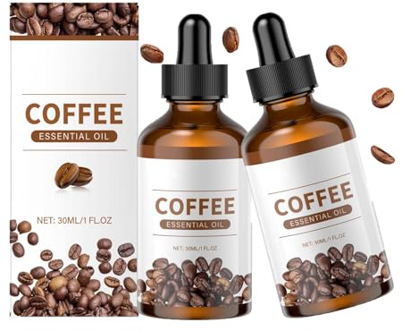 2 Stück Kaffeeöl, Kaffeeätherisches Öl, Kaffeeöle für die Haut, Körper- und Haarpflege, Tiefe Nährstoffe, Verjüngungs- und Festigungsöle, 30ml/1 FL.OZ