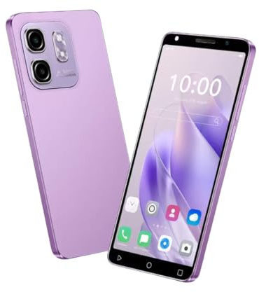 PrzTIk Cheap Mobile Phone, 5.0 Inch HD Screen, 16GB ROM (Expansion To 128GB), 3500mAh Large Battery, Face ID/WIFI/GPS/Android Phone (Hot50Pro-Pink)