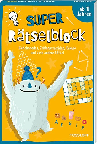Super Rätselblock ab 11 Jahren. Geheimcodes, Zahlenpyramiden, Kakuro und viele andere Rätsel / Für Rätsel- und Knobelfans / Von Rätselmacher Stefan Heine: 128 Seiten Rätselspaß (Rätsel, Spaß, Spiele)