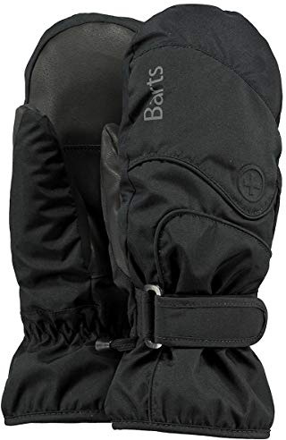 Barts Basic Ski Mittens Women/Men - winter gloves women´s men´s with lining, Hook-and-loop closure Autumn-Winter - 10 HS black