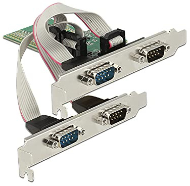 Delock 89557 Internal Serial Interface Cards/Adapter – Interface Cards/Adapters (PCIe, Serial, Low-Profile, RS-232, Asix AX99100, 256 B)