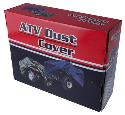 Outdoor Abdeckplane Camouflage Camo Tarn Größe XL für ATV / Quad | Wasserabweisende XL-Abdeckung mit PU-beschichteter Innenseite, frostbeständig und mit extra starkem, rundumlaufendem Gummizug