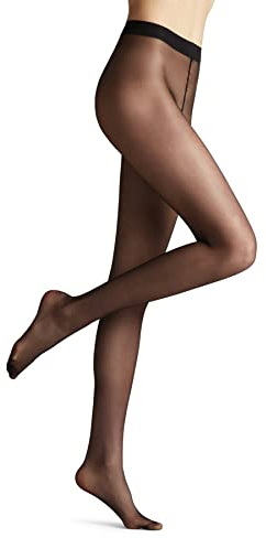 FALKE Seidenglatt 15 DEN W Ti transparents fantaisie 1 pièce, Collants Femme, Noir Black 3009, XXL