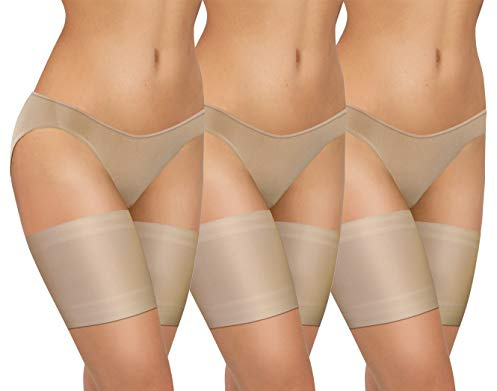 sesto senso 3 Paar Oberschenkelbänder Sexy Elastische Anti-reibung mit 4 Silikonstreifen