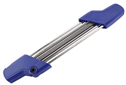FYBlossom Affûteuse électrique pour tronçonneuse, affûteuse de chaîne, affûteuse de chaîne, combinez dents et limes plates (bleu 4.8)