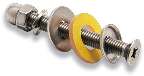 TRESPA-Balkonschrauben-Set M5 x 20 mm aus A2 Edelstahl (100 Stück M5 x 20 mm)