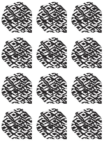 RED DRAGON Hardcore Radical Dartflug - 4 Set pro Packung (insgesamt 12 Dart-Flights)