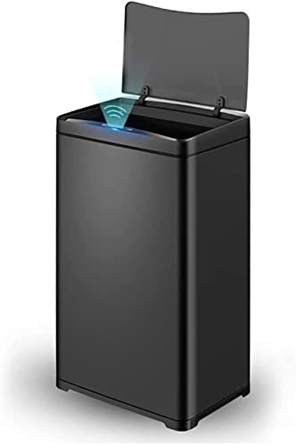 TATSEN Cubo de Basura Inteligente de Alta Capacidad, Cubo de Basura con Sensor automático de Acero Inoxidable for Oficina, baño, Cubo de Basura for Cocina (Color : A, Size : 30L)
