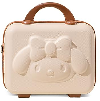 Balakaka Kosmetikkoffer mit Handgriff und Reißverschluss,Damen Beauty Case Hartschale Wasserdicht Schminktasche Leichter,Kosmetikkoffer mit Zahlenschloss Travel Kosmetik Off-White
