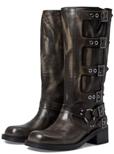 Steve Madden Women's Rocky Knee Boot, Brown Distressed, 8.5