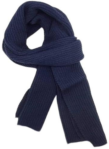 NiCola Navy Blue Men Scarf Women Warm Scarf, Unisex Pure Color Winter Neck Warm Knitting Scarf Large Soft Thick Scarf for Women Men
