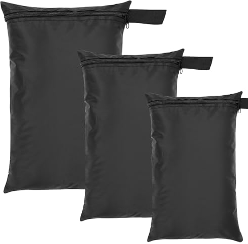 MOSTFUN 3 Stück Wetbag Nasstasche, Wäschesack Wetbag Schwimmsachen wasserdichte Wet Bag mit Reißverschluss Wiederverwendbar Beutel, für Badeanzüge, Strandtuch, Sportkleidung Schwarz