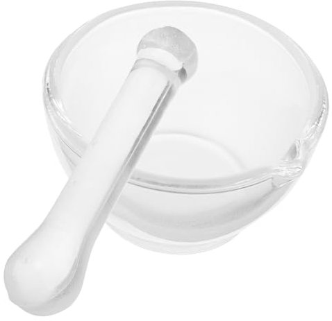 HAWILLOSCH Mortier Verre Avec Pilon Bol De Broyage Pour Médicaments Pilules Et Produits Chimiques De Broyage Pour Laboratoire Et Cuisine