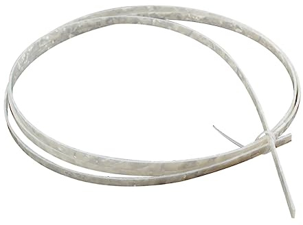 6mm Breite Gitarrenbindung aus Zelluloid, Weiß, Gj07 | Klassische Gitarre und Mandoline, Poliert, Langlebig, Satz für Selbstgemacht Teile und Korpusprojekte