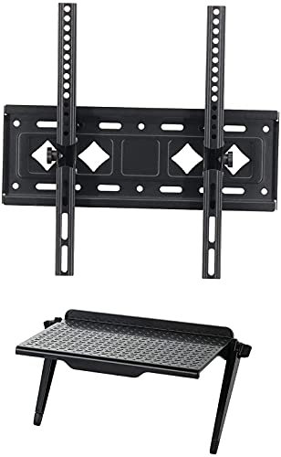 WENWENLEE Soportes para TV Soporte de Pared para TV, hasta 60 kg, Soporte de Pared ultradelgado para la mayoría de televisores LED, LCD OLED y Plasma de 26 a 65 Pulgadas, con VESA 200 x 200-