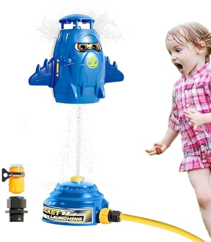 Sprinkler für Les, Weltraumraketensprenger, 360 ° Raketenform Süße Sprinkler für den Hof | Spielzeugspiele für den Hinterhof